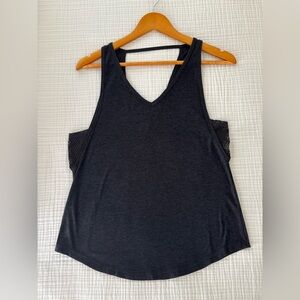 Beyond Yoga Space Dye Mesh Tank Black Sz XS